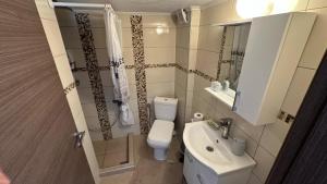 Koupelna v ubytování Gouris Appartements
