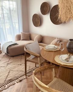 Χώρος καθιστικού στο Apartamenty Cisza Natury - BRYZA