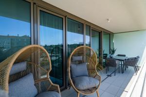 Et opholdsområde på MyFlat Wave Solar Apartment