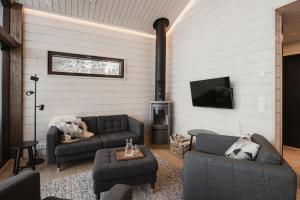Μια τηλεόραση ή/και κέντρο ψυχαγωγίας στο Norlight Cottages Ivalo - Tuli