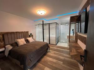 Postel nebo postele na pokoji v ubytování Hotel luxury Z