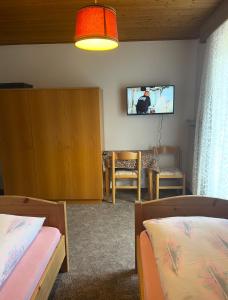 TV a/nebo společenská místnost v ubytování Haus Käfersberg