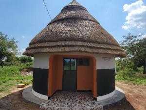 a small hut with a thatched roof at AGETAB village City cottages in Soroti