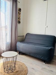 Χώρος καθιστικού στο Duplex cosy neuf - wifi - balcon - en bordure de forêt de pins - proche plage
