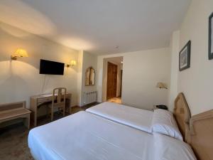 TV a/nebo společenská místnost v ubytování Hotel el Sol