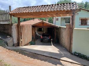 Bygningen som feriehuset ligger i