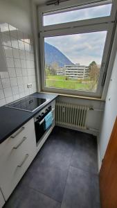 Kuchyň nebo kuchyňský kout v ubytování Apartmenthaus Salzburger Hof