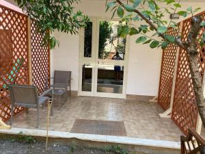 Patio alebo iná vonkajšia časť ubytovania Dimora Leone