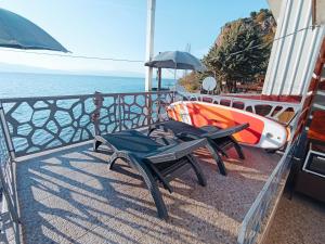 Balkón alebo terasa v ubytovaní Apartments Krste