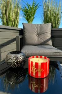 Posezení v ubytování Love Room - Le Mystic