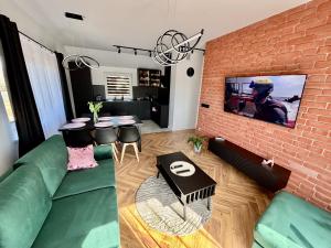 TV a/nebo společenská místnost v ubytování DS Apartamenty Zator