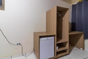 Kuchyň nebo kuchyňský kout v ubytování Foz Central Budget Hotel