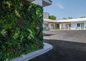 The LEEF Hotel外面的花园