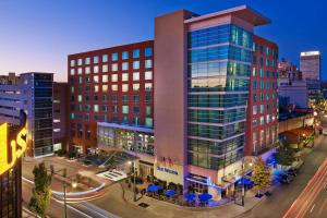 a rendering of a building in a city at night at The Westin Memphis Beale Street in Memphis