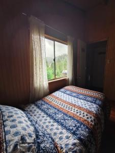 Postel nebo postele na pokoji v ubytování Petrohue hospedaje Dónde la Nena