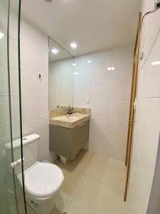 Vannituba majutusasutuses Atlântico Norte Lazer completo à Beira-mar