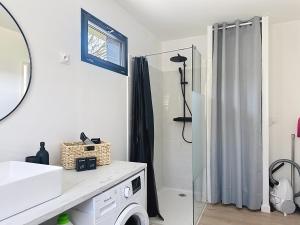 Bilik mandi di Chalet bois nature et confort +20 gambar