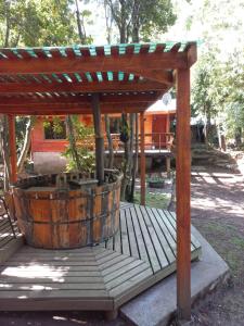 Zahrada ubytování Cabañas Tía Marce, Los Lleuques