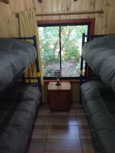 Posezení v ubytování Cabañas Tía Marce, Los Lleuques