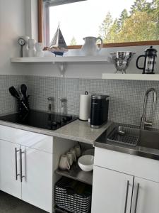 Kuchyň nebo kuchyňský kout v ubytování The Cube Cow Bay Suite + 9 fotografií