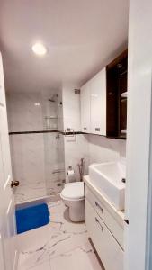 Koupelna v ubytování Wunderschönes Apartment direkt am Strand