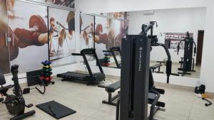 Fitness centrum a/nebo fitness zařízení v ubytování Resort Encontro das Águas - Piscinas Thermal