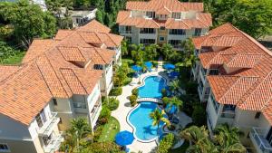 an aerial view of the courtyard of a resort at Pro Cab Paradise Condos Cabarete in Cabarete