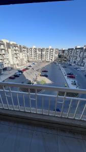 arial view of a parking lot in a apartment complex at Amazing 3BHK Fully Furnished apt in Madinty New Cairo in Madinaty