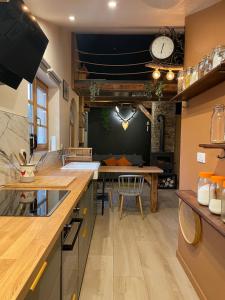 Dapur atau dapur kecil di Cocon au cœur des Vosges