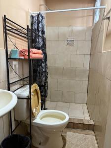Vannituba majutusasutuses Apartamento estudio