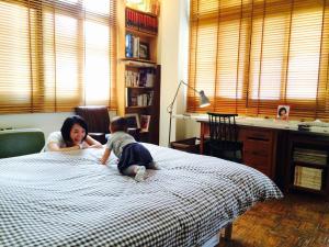 Una cama o camas en una habitación de 台南謝宅 Old House Inn