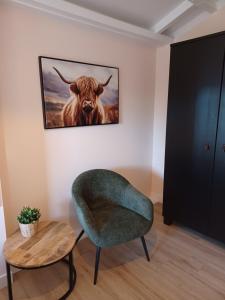 Posezení v ubytování 't Veldthuisje