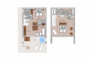 Grundriss der Unterkunft Alpzitt-Chalets