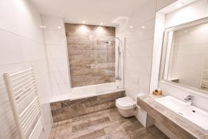 Koupelna v ubytování Hotel Ideja