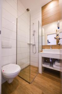 Koupelna v ubytování Hotel Ideja