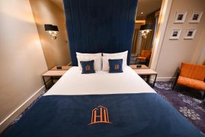 Postel nebo postele na pokoji v ubytování Hotel Ideja