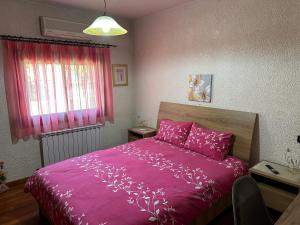 Ένα ή περισσότερα κρεβάτια σε δωμάτιο στο Villa Evita