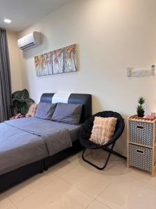 Ένα ή περισσότερα κρεβάτια σε δωμάτιο στο Wind Haven Riverine Diamond