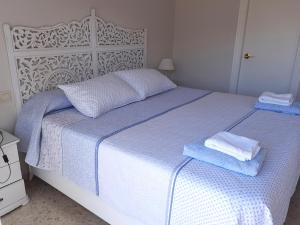 Cama o camas de una habitación en El Parque 4 dormitorios wifi playa centro