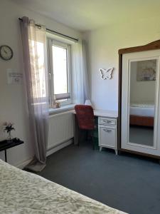 Postel nebo postele na pokoji v ubytování Ferienhaus Cassel
