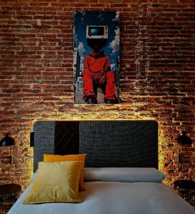 Postel nebo postele na pokoji v ubytování Cousin Room Hotel Automatizado