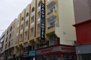 a building with a sign on the side of it at Zagy Hotel in Dubai +20 photos