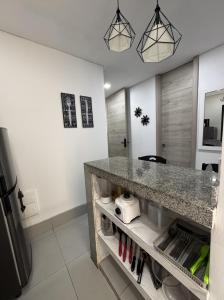 Kuchyň nebo kuchyňský kout v ubytování Espectacular Apartamento Amoblado - 2 Habitaciones + 31 fotografií