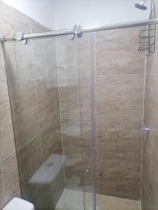 Koupelna v ubytování Hostel AC