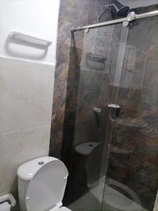 Koupelna v ubytování Hostel AC