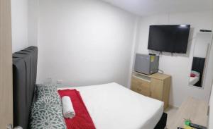 TV a/nebo společenská místnost v ubytování Hostel AC