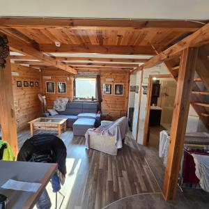 Χώρος καθιστικού στο Sunrise House Sianożęty