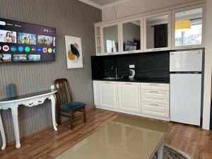 Kuchyň nebo kuchyňský kout v ubytování Hotel Villa Sofia