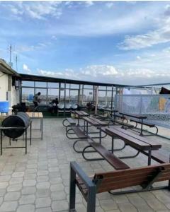 Balkón nebo terasa v ubytování Saich Homely Near Jkia