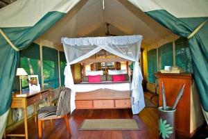 Samburu Intrepids Tented Camp客房内的一张或多张床位